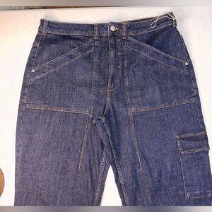 PILCRO Anthropologie Jeans Men's Size 34 Dark Blue Cargo Straight leg